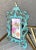 1980s Circa 1980 Baroque-Style Verdigris & Gilt Acanthus Leaf Cast Iron Easel Back Picture Frame For Sale - Image 5 of 12
