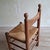 Brutalist Dining Chairs in Wood and Rush, 1970s, Set of 3 For Sale - Image 9 of 11