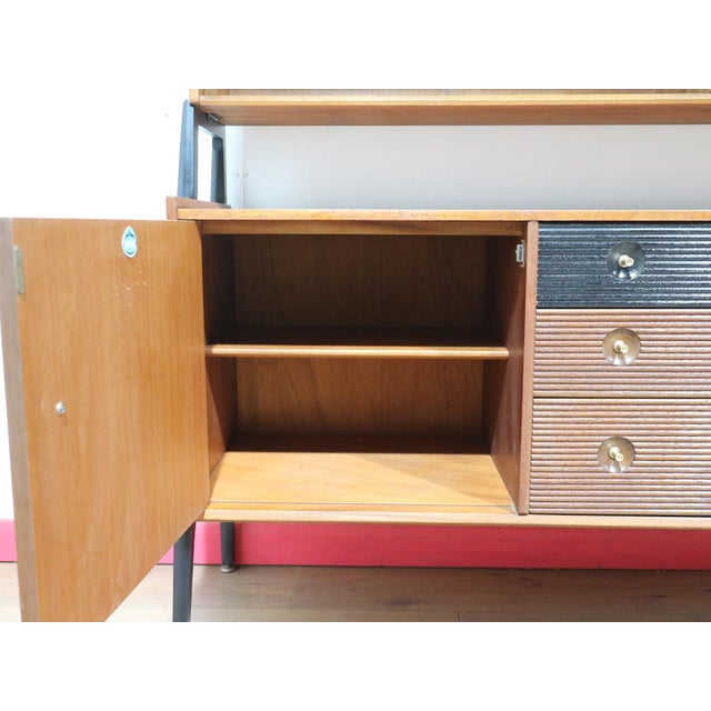 Mid Century Modern Vintage Teak Afromosia Credenza Buffet by Nathan Danish Style For Sale - Image 13 of 14