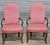 Store Item: PAIR OF Kittinger Williamsburg Queen Anne Style Mahogany Open Arm Chairs Description: Chairs feature a shaped...