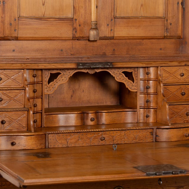 Early 19th Century Early 19th Century Swedish Pine Secretary Bureau For Sale - Image 5 of 12