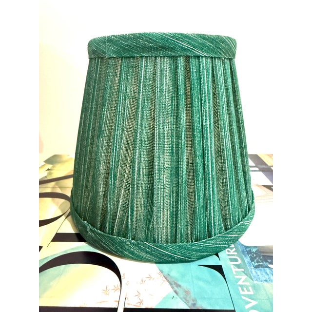 English Pair Fermoie "Aventurine" Shades For Sale - Image 3 of 10