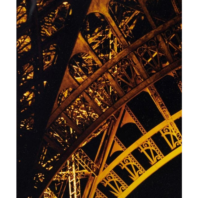 Contemporary Ellen Kaplowitz, Vintage C Print Gold Color Photograph Eiffel Tower Paris France Cibachrome Photo For Sale - Image 3 of 7