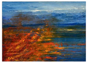 Flaviana Chiarotto, Fuoco e acqua, Oil on Canvas, 2018