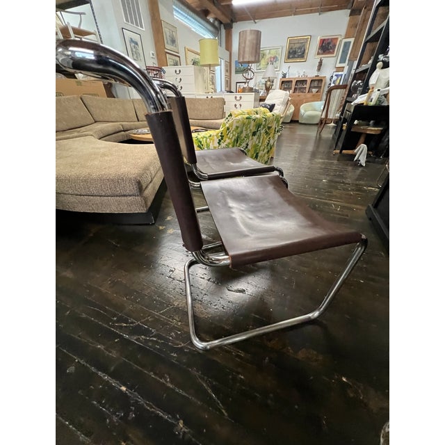 Two Spoleto Chairs and One Piece of Art (Painted Cranes With Gilding on a Wood Panel) For Sale - Image 11 of 18