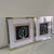 Set of Original Abstract Floral Paintings Mounted on Fabric Matted and Framed Created by myself, Dawn Lensing. Other...