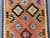 Vintage Afghan Handwoven Colorful Kilim Rug, Geometric Tribal Flat-Weave Wool Rug For Sale - Image 6 of 11