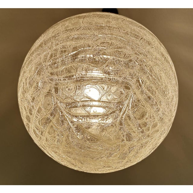 Large Murano Glass Pendant Light from Doria, 1950s For Sale - Image 13 of 16