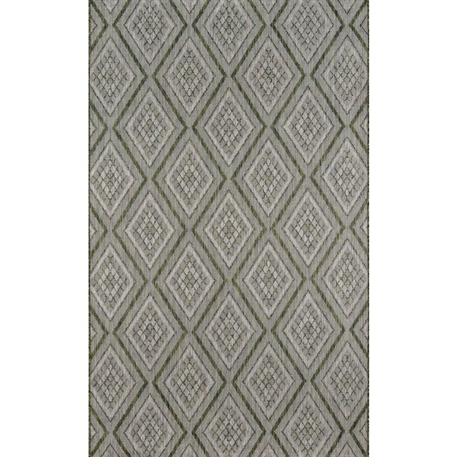 Madcap Cottage Lake Palace Rajastan Weekend Green Indoor/Outdoor Area Rug 3'11" X 5'7" For Sale