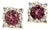 Natural Spinel Diamond Earrings 14k Y Gold 2.04 TCW Certified For Sale