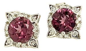 Natural Spinel Diamond Earrings 14k Y Gold 2.04 TCW Certified