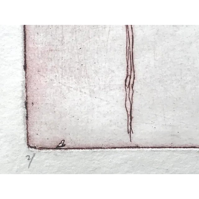 Printmaking Materials Vintage Original Expressionist Etching "Viscera" by Lynn Sheldon 1980 For Sale - Image 7 of 9