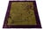 Antique 1920s Art Deco Chinese Rug in Chartreuse Olive and Imperial Violet 9x12 For Sale - Image 9 of 12