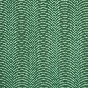 Schumacher X Neisha Crosland Hurdles Performance Fabric in Verdant Green