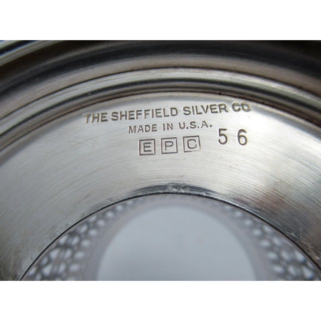 Vintage English Sheffield Silversmith Co., Celtic-Fretted Silver Plate Wine Bottle Holder, Syphon Stand For Sale - Image 11 of 13