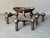 Fritz Nagel / Caesar Stoffi, BMF. Vintage candlestick set, circa 1960. The centerpiece is 5 cm high and 13.6 cm in...