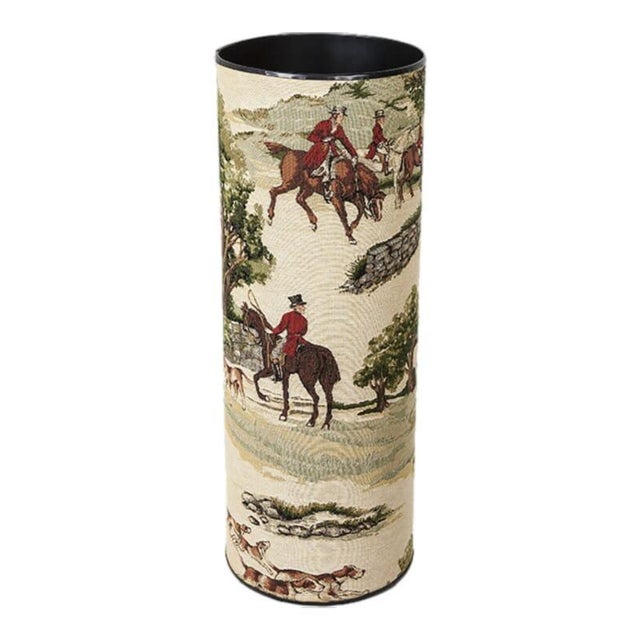 A lovely addition to any home, this stylish and durable tapestry umbrella stand is constructed from metal and covered in...