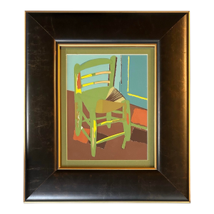 1970’s Original Modernist Paper Collage “Van Gogh’s Chair”