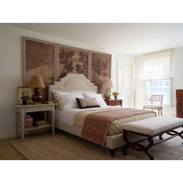 Brown Bunny Williams Home Bamboo Bedside Table For Sale - Image 8 of 9