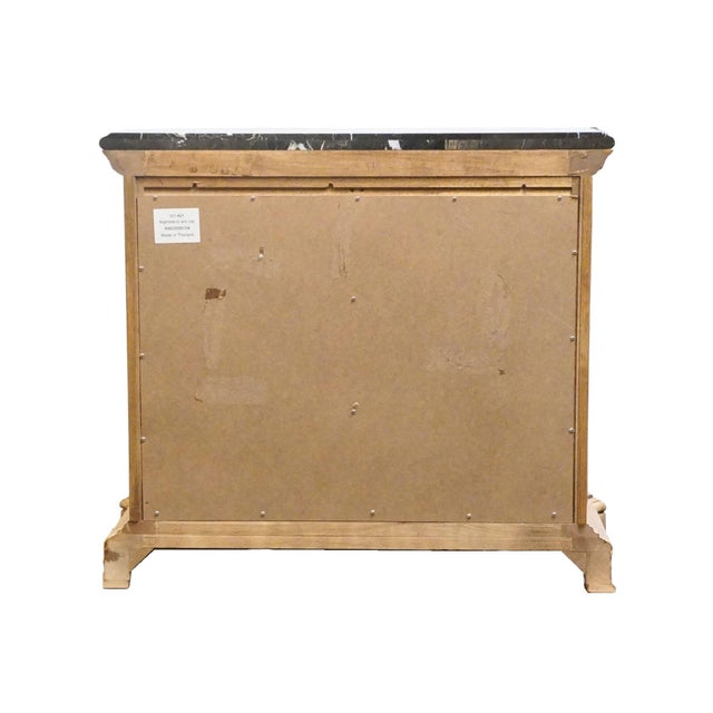 American Drew Rustic European Bleached Ash 37" Three Drawer Nightstand W. Granite Top 121-421 For Sale - Image 12 of 14