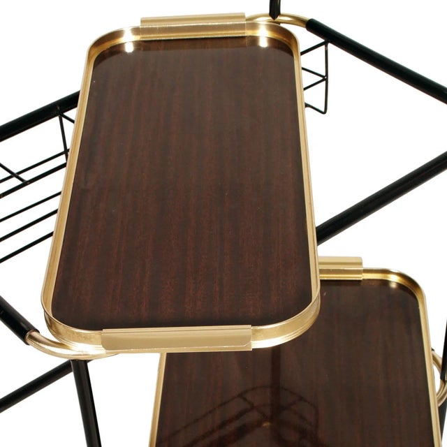 Metal Formica & Metal Bar Cart from MB Italia, 1960s For Sale - Image 7 of 9