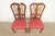 1960s Baker Furniture Style Queen Anne Solid Walnut Side Chairs or Dining Chairs, Pair For Sale - Image 5 of 14
