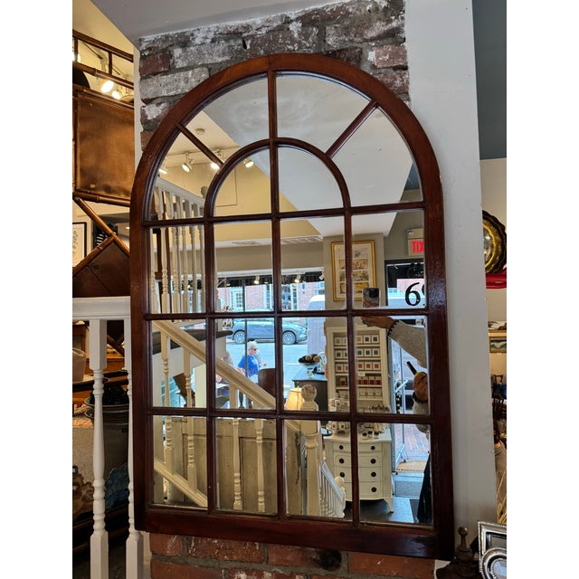 20th Century Antique Window Frame Mirror For Sale In Boston - Image 6 of 6