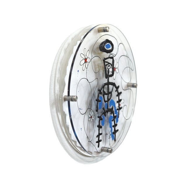 Plastic EchoLayer: Cycle Keeper - Figurative Expressionist Abstract Layered Original Artwork by Soren Grau For Sale - Image 7 of 10