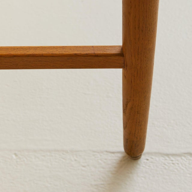 1960s Scandinavian Modern Wood Side Table with Triangular Top, 1960s - 2 Available For Sale - Image 5 of 18