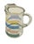 Mid-Century Modern Vintage “Fiesta Stripe” Glass Pitcher – Attributed to Anchor Hocking, Multicolor Rainbow Bands For Sale - Image 3 of 5