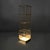 Italian Space Age bookcase with lamp in acrylic glass and metal, 1970s Single column bookcase with lamp in acrylic glass...