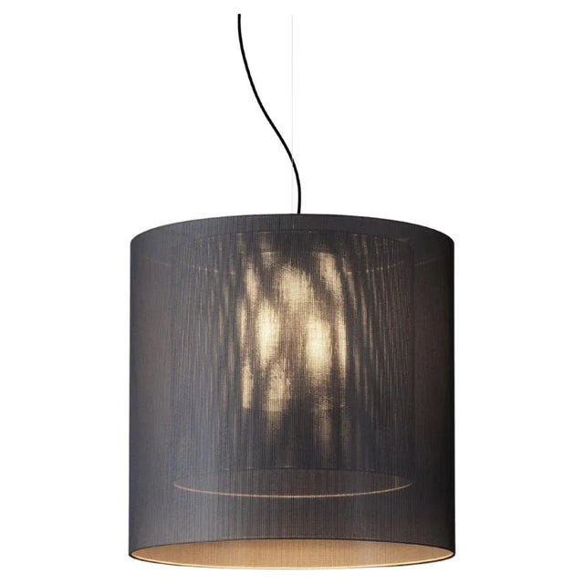 Grey and Black Moaré LM Pendant Lamp by Antoni Arola For Sale - Image 10 of 10