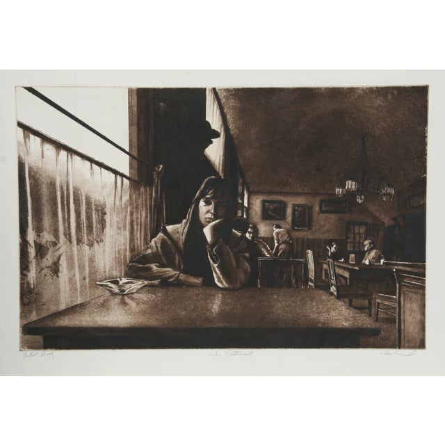 Artist: Harry McCormick, American (1942 - ) Title: The Restaurant Medium: Aquatint Etching, Signed and numbered in pencil...