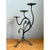 Late 20th Century Vintage Floral Metal Candle Holder For Sale - Image 5 of 12
