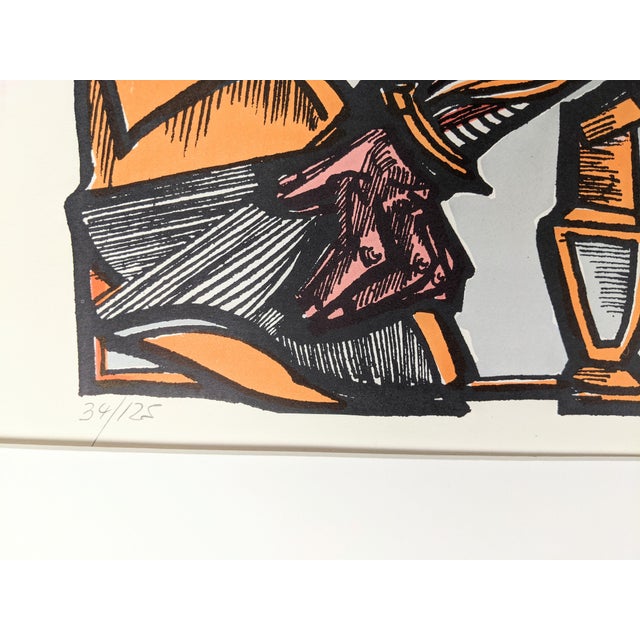 Signed and numbered limited edition serigraph by Marius Sznajderman titled Commedia dell'Arte, pencil signed and dated...