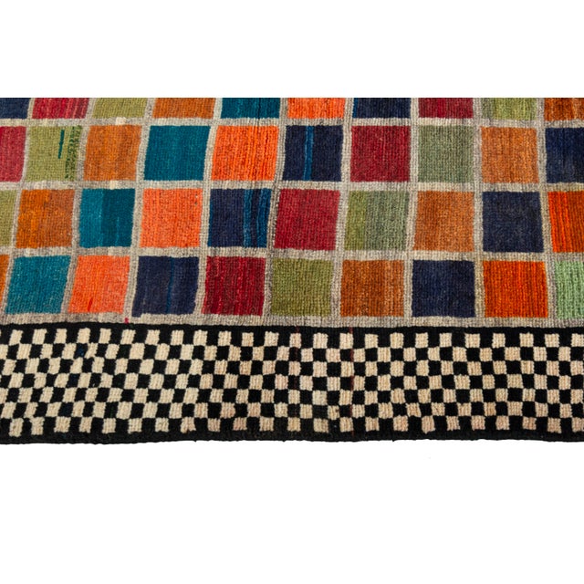 Textile Hand-Knotted Gabbeh Rug For Sale - Image 7 of 10