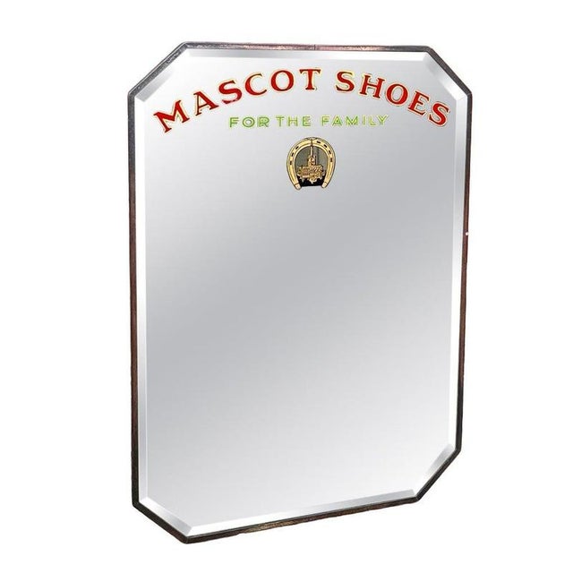 Mid-Century Mascot Shoes For the Family Advertising Mirror, 1950 For Sale - Image 10 of 10