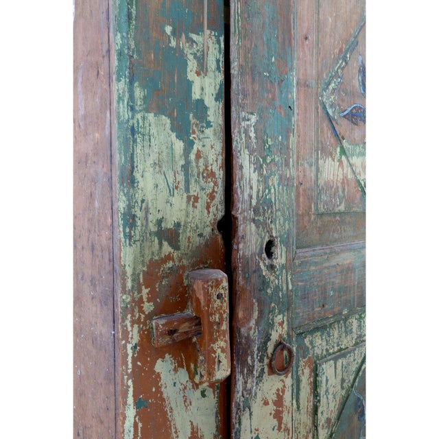 Antique Fir Wardrobe, 1890s For Sale - Image 4 of 5