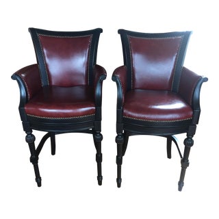 Frontgate Chesterfield Barstools - A Pair For Sale