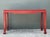 Ruby Red Vintage Grasscloth Ming Console Table For Sale - Image 8 of 12