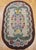 Beige Vintage American Hand Hooked Rug, Wool & Cotton, Floral Pattern, Folk Art Tapestry, 3x5 For Sale - Image 8 of 15