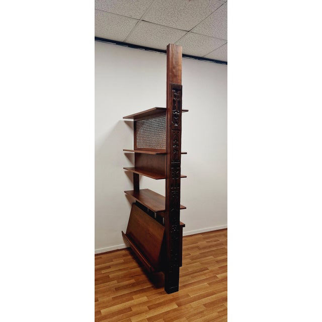Mid-Century Modern Entrance Divider in Teak, Italy, 1960s For Sale - Image 3 of 18