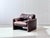 Brown Set of Maralunga Armchair and Ottoman in Leather by Vico Magistretti for Cassina, Italy, 1970s For Sale - Image 8 of 18