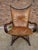 1960s Bamboo and Leather Sculptural Fan Back Lounge Chair, 1960s For Sale - Image 5 of 18
