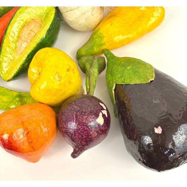 Vintage Mexican Papier Mâche Objects, Set of 23 For Sale In Los Angeles - Image 6 of 6