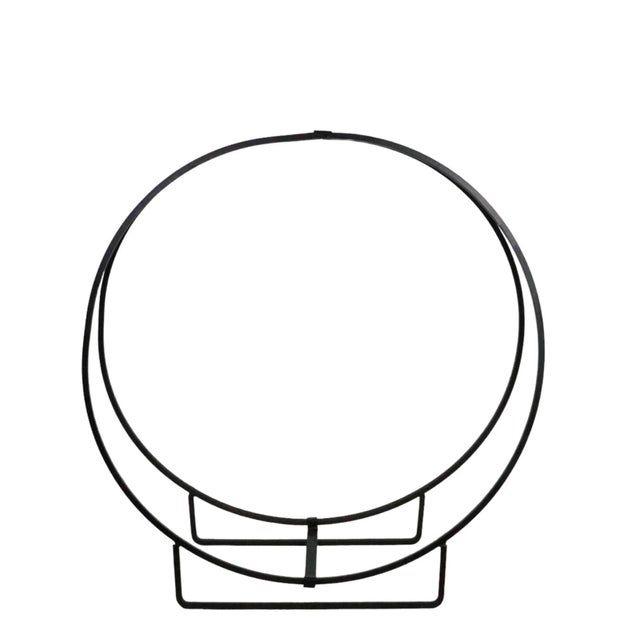 Mid-Century Modern Large Wrought Iron Mid Century Log Holder C 1950/1970's For Sale - Image 3 of 11