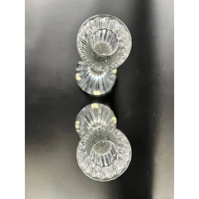 Baccarat Baccarat Massena Art Deco Style Crystal Candlestick or Candleholder , a Pair For Sale - Image 4 of 13