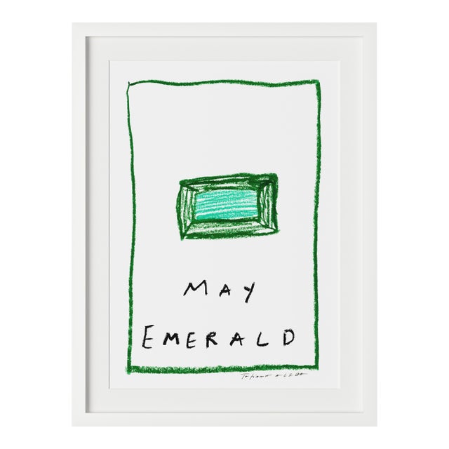 May Emerald Birthstone Print by Tatiana Alida For Sale