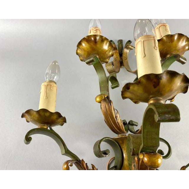 Vintage Wall Sconce in Metal For Sale - Image 5 of 10