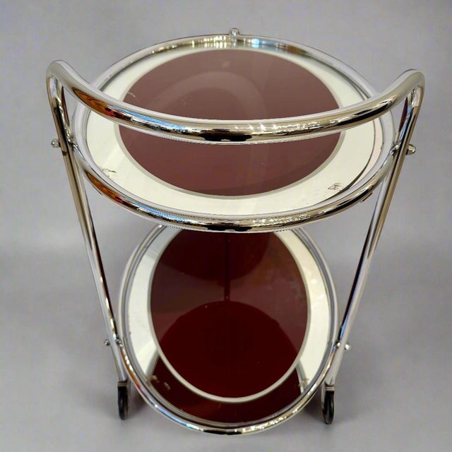 1930s Art Deco Period Two Tier Serving Cart France For Sale In New York - Image 6 of 18